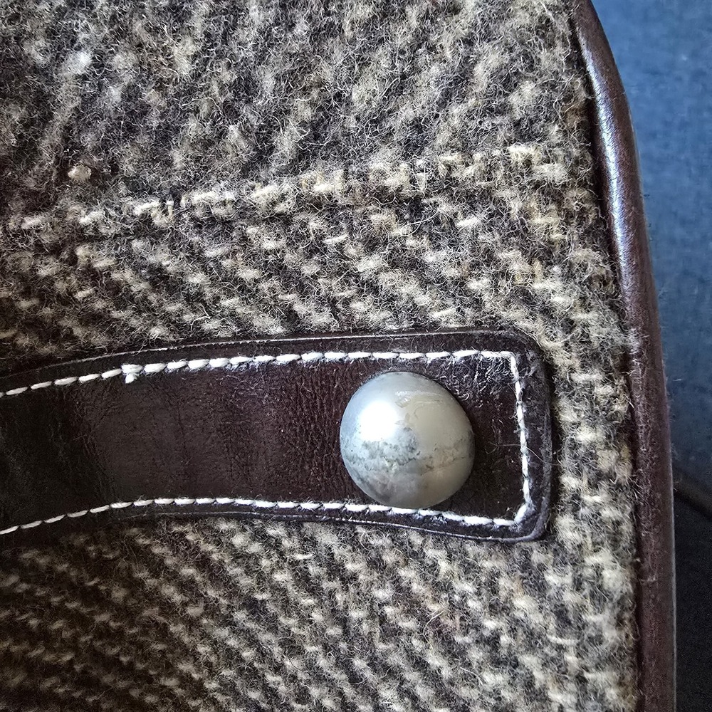 VTG Apt 9 Y2K Brown Red Canvas Hand Bag Silver Metal Hardware Manmade Trim‎ - Picture 15 of 16